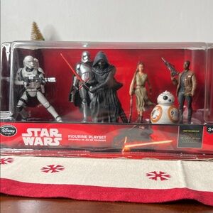 Disney Star Wars Figurine Set with Red and Black Accents